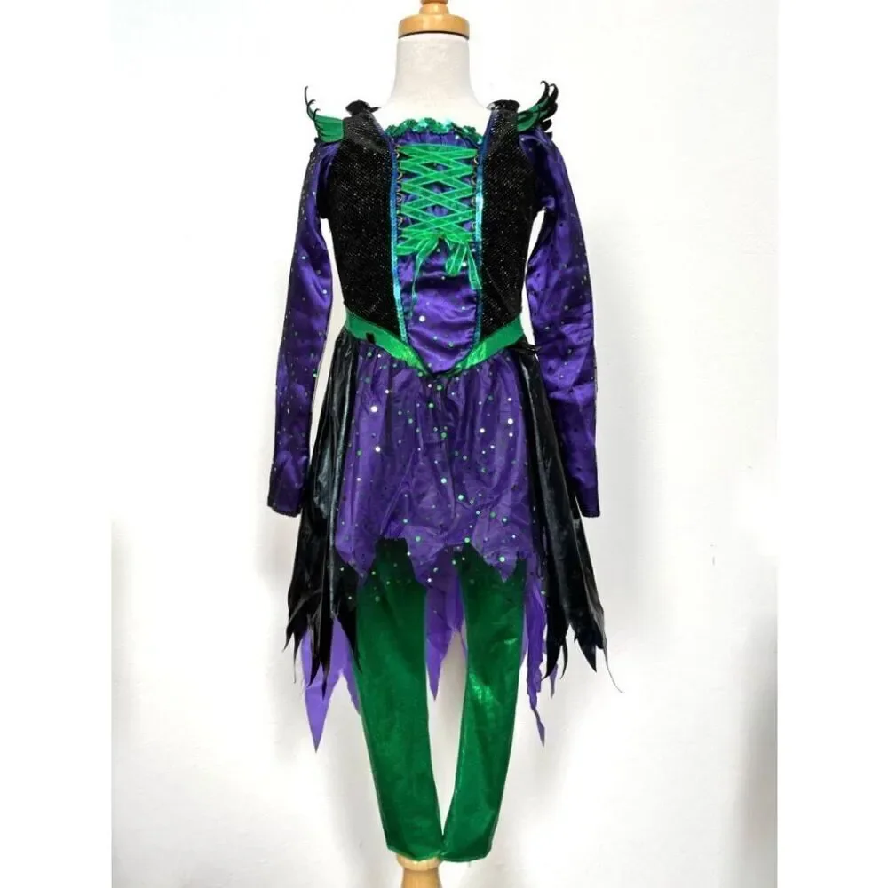NEW Teetot Toddler Kids 5/6 3-piece Witch Costume